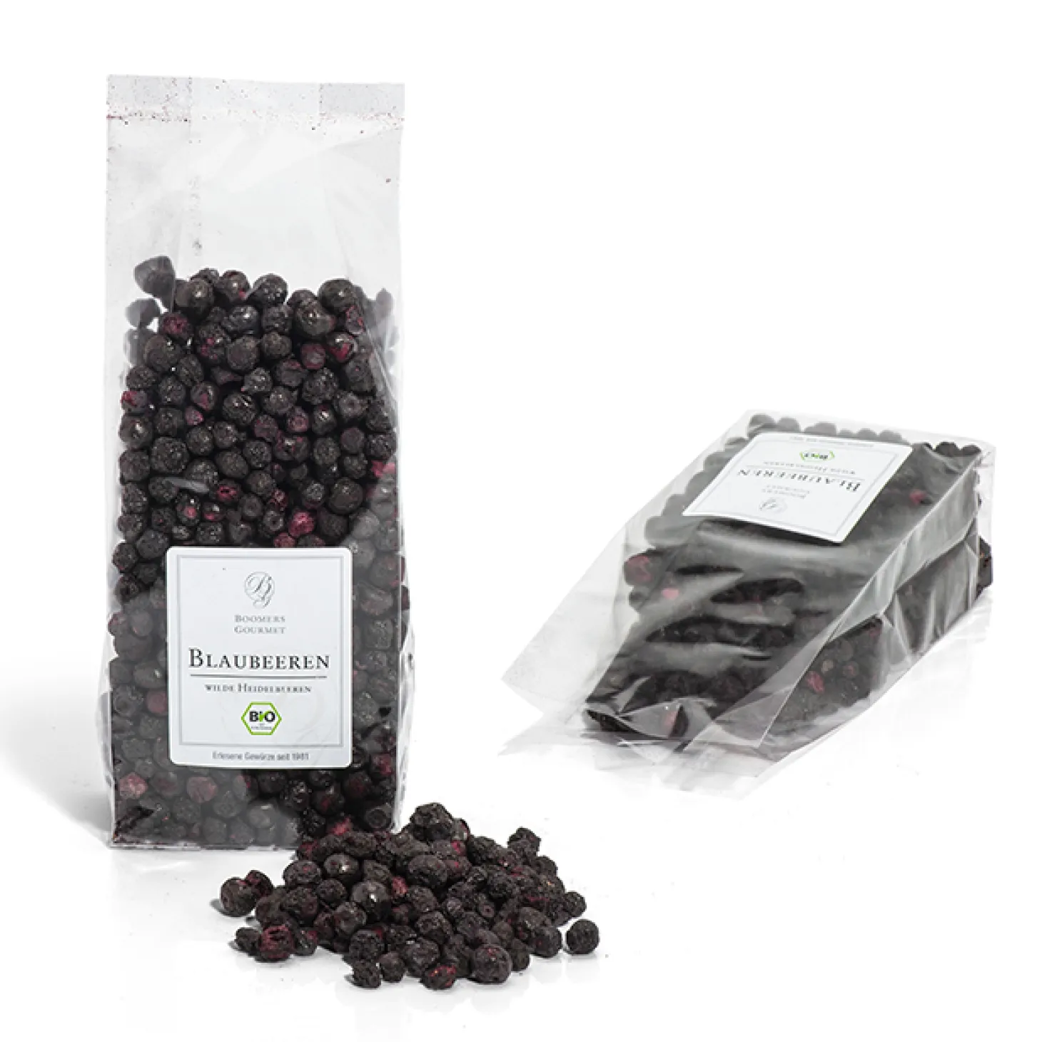 Blaubeeren aus Wildwuchs BIO, ganze gefriergetrocknete Früchte