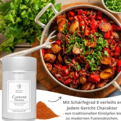 Cayenne-Pfeffer, Schärfegrad 8