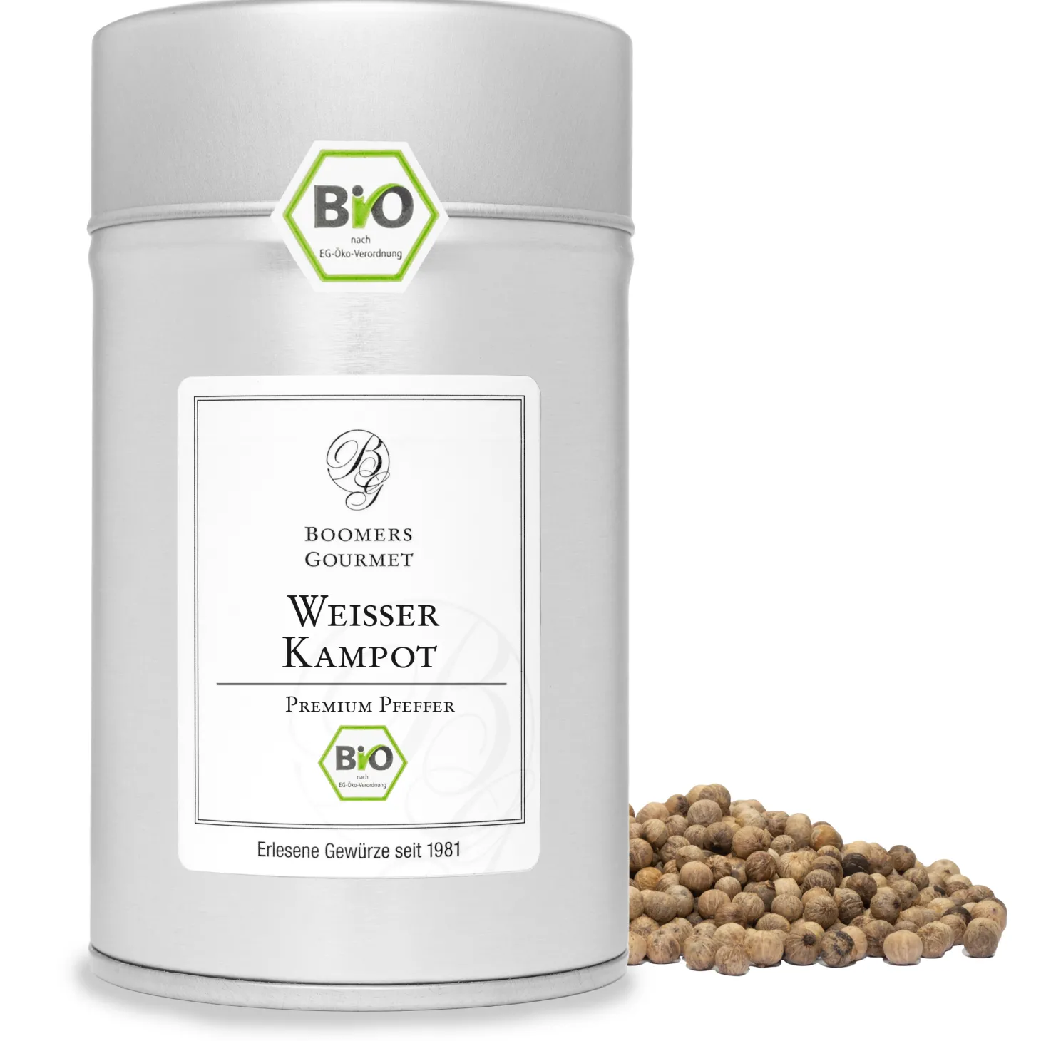 Weißer Kampot Pfeffer BIO